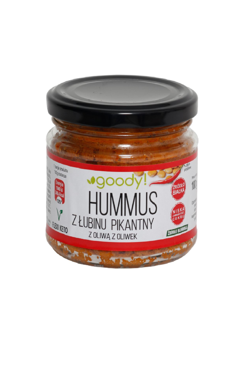 Hummus z łubinu pikantny 200g